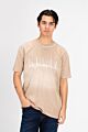 Oversized Front Flip Text Print T-shirt