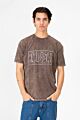 Round Neck Half Sleeve Washed T-Shirt