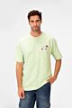 Printed Round Neck Short Sleeve Summer Melton Regular Fit T-shirt