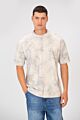 Tie Die Oversized Crew Neck Short Sleeve T-Shirt With Bear Hugger Print