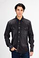 Front Pockets Long Sleeved Denim Shirt
