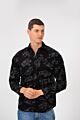 Printed Long Sleeved Shirt With Full Button Closure In Modern Fit