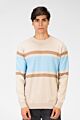 Round Neck Striped Pullover