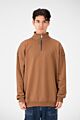 Plain Oversize Sweatshirt With Half Zipper