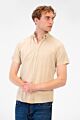 Basic Plain Jakar Half Sleeve Slim Fit Button Down Shirt