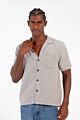Slim Fit Short Sleeve Striped Breathable Shirt With Front Pocket