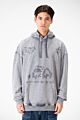Washed oversized Hood sweatshirt