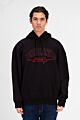 Front Text Print Tomato Oversized Sweatshirt