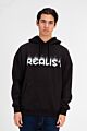 Front Print Oversized Hood Sweatshirt