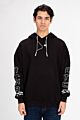Printed Oversized Hood Sweatshirt