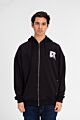 Basic Oversized Full Front Zip Sweatshirt