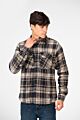 Winter Fur Padded Shirt With Front Pockets
