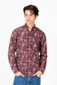 Slim Fit Printed Poplin Half Sleeve Shirt