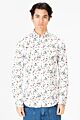 Slim Fit Printed Poplin Long Sleeve Shirt