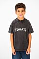 Tomato Summer Washed Oversized Round Neck Half Sleeve T-Shirt