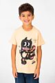 Front Print Short Sleeve T-shirt With Crew Neck