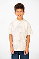 Tie Dye Short Sleeve Oversized T-Shirt with Hugger Print