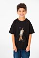 Summer Melton Oversized Half Sleeve Front Print T-Shirt