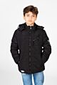 Waterproof Puffer Hood Jacket With Front Zipper