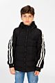 Striped Sleeves Puffer Jacket
