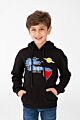 Hood Printed Sweatshirt With Kangaroo Pocket