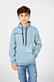 Front Pocket Crown Print Hoodie Sweatshirt
