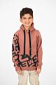 Sleeve And Pocket Printed Hoodie Sweatshirt
