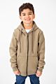 Basic Hood Sweatshirt With Full Zippers