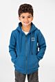Tomato Hooded Sweatshirt With Full Zipper