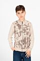 Jakar Printed Full Zip Long Sleeve Pullover Sweater