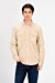 Front Pockets Long Sleeved Gabardine Shirt