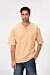 Crew Neck Tomato Print Short Sleeves Basic Oversized Melton T-Shirt