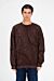 Oversized Printed Crew Neck Sweatshirt