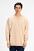 Oversized Round Neck Back Text Print Sweatshirt