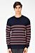 Striped Round Neck Sweater Pullover