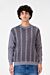 Round Striped Long Sleeve Sweater