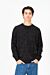 Dotted Round Neck Long Sleeve Pullover