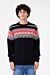 Round Neck Printed Pullover Sweater