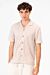 Tomato Half Sleeve Mesh Slim Fit Basic Modern Shirt