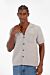 Slim Fit Short Sleeve Striped Breathable Shirt With Front Pocket