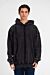 Unique Cut Washed Oversized Hooded Sweatshirt