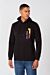 Front Pocket Graphic Print Hood Sweatshirt