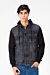 Melton Sleeves & Hood Denim Jacket