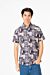 Short Sleeve Printed Poplin Slim Fit Shirt
