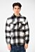 Winter Fur Padded Checked Shirt With Pockets And Long Sleeves
