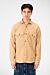 Basic Winter Fur Padded Shirt With Front Pockets