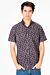 Slim Fit Dotted Half Sleeve Men Shirt