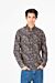 Slim Fit Jakar Full Print Long Sleeve Poplin Shirt