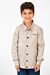Gabardine Tomato Text Print Collar Long Sleeves Shirt