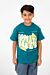 Milton Summer Oversized T-Shirt With Front Print And Short Sleeves